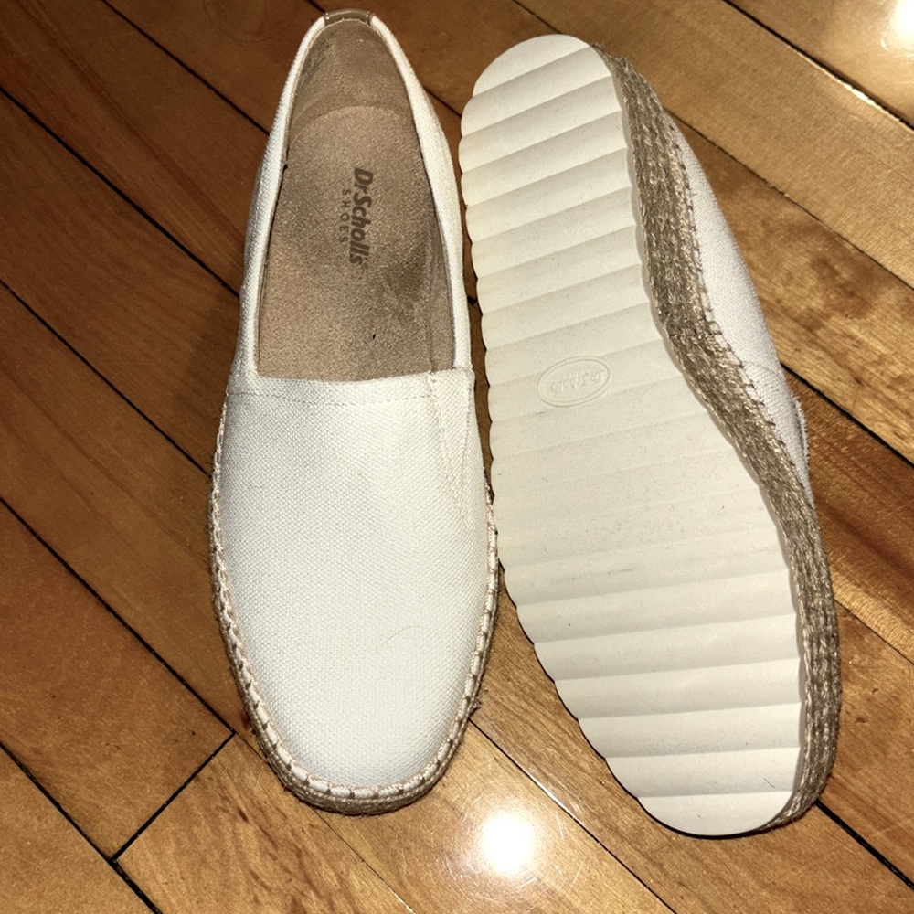Dr. Scholl's Women's Cream Sunray Espadrille Platform Loafer - Picture 5 of 5